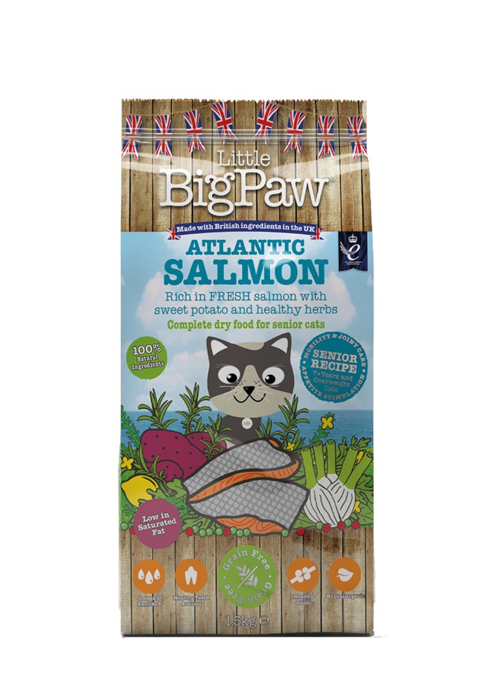Little Big Paws Atlantic Salmon Complete Senior Cat 1.5kg