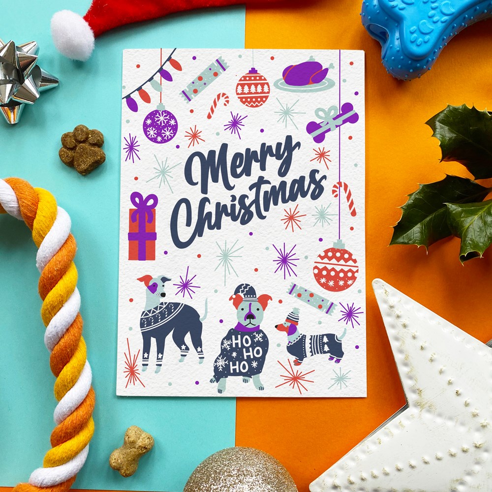 Scoff Paper Merry Christmas Edible Card