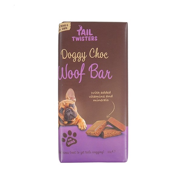 Tail Twisters Doggy Chocolate Woof Bar 100g