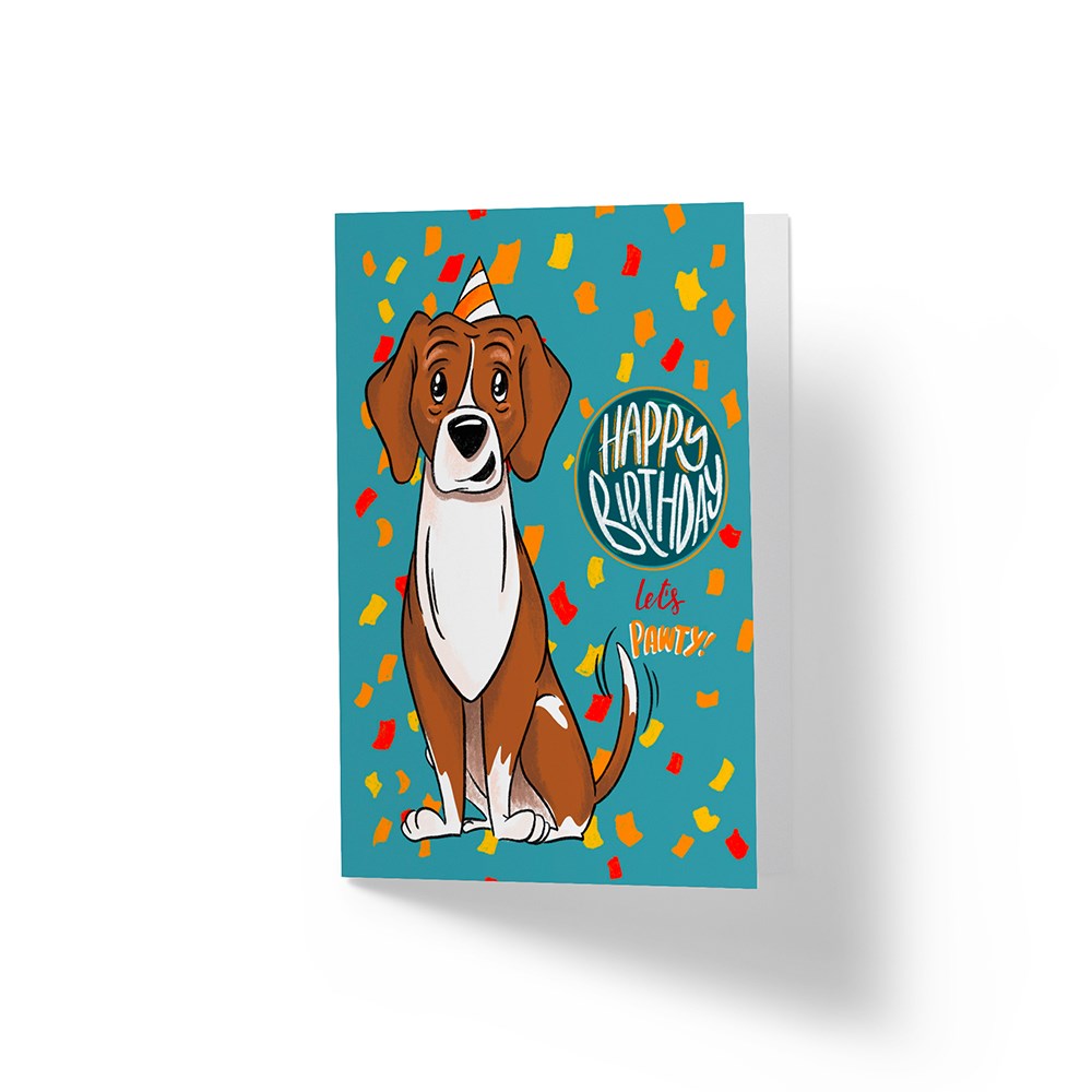 Happy Birthday Lets Pawty Beagle