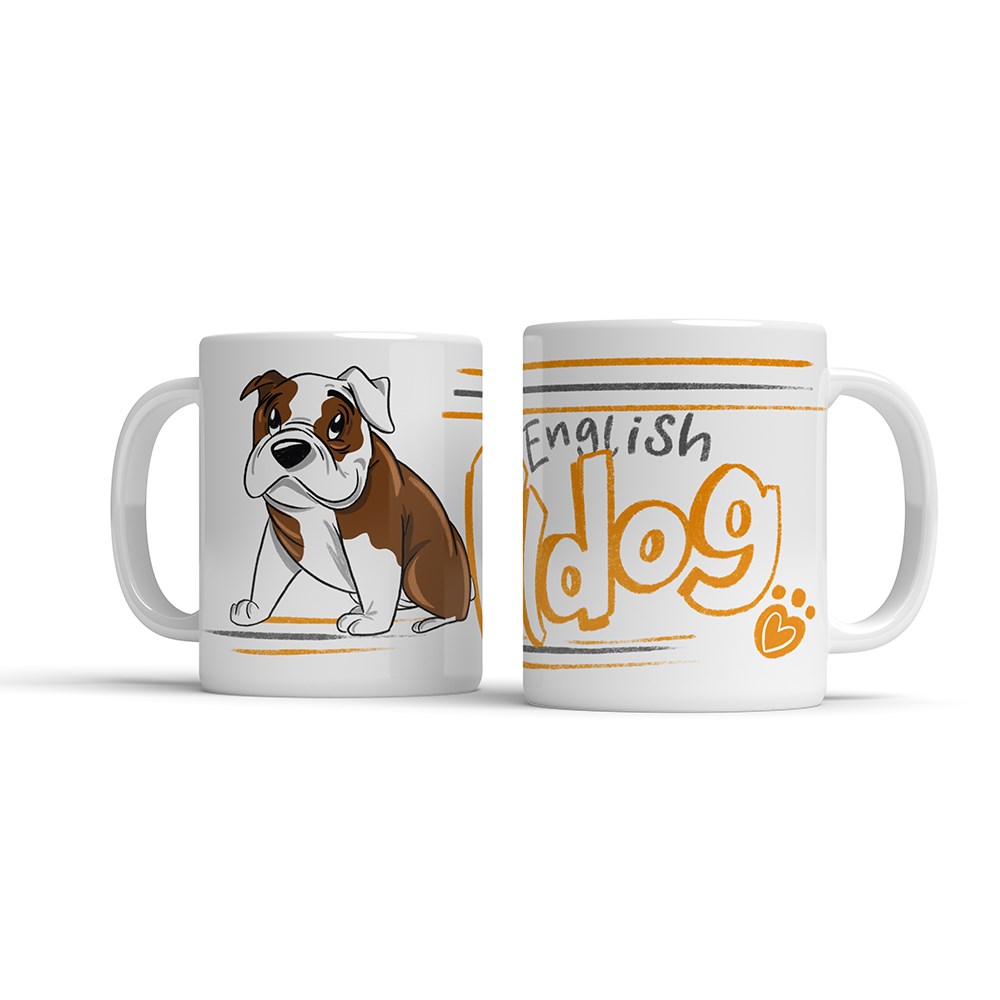 Illustrated Mug - English Bulldog