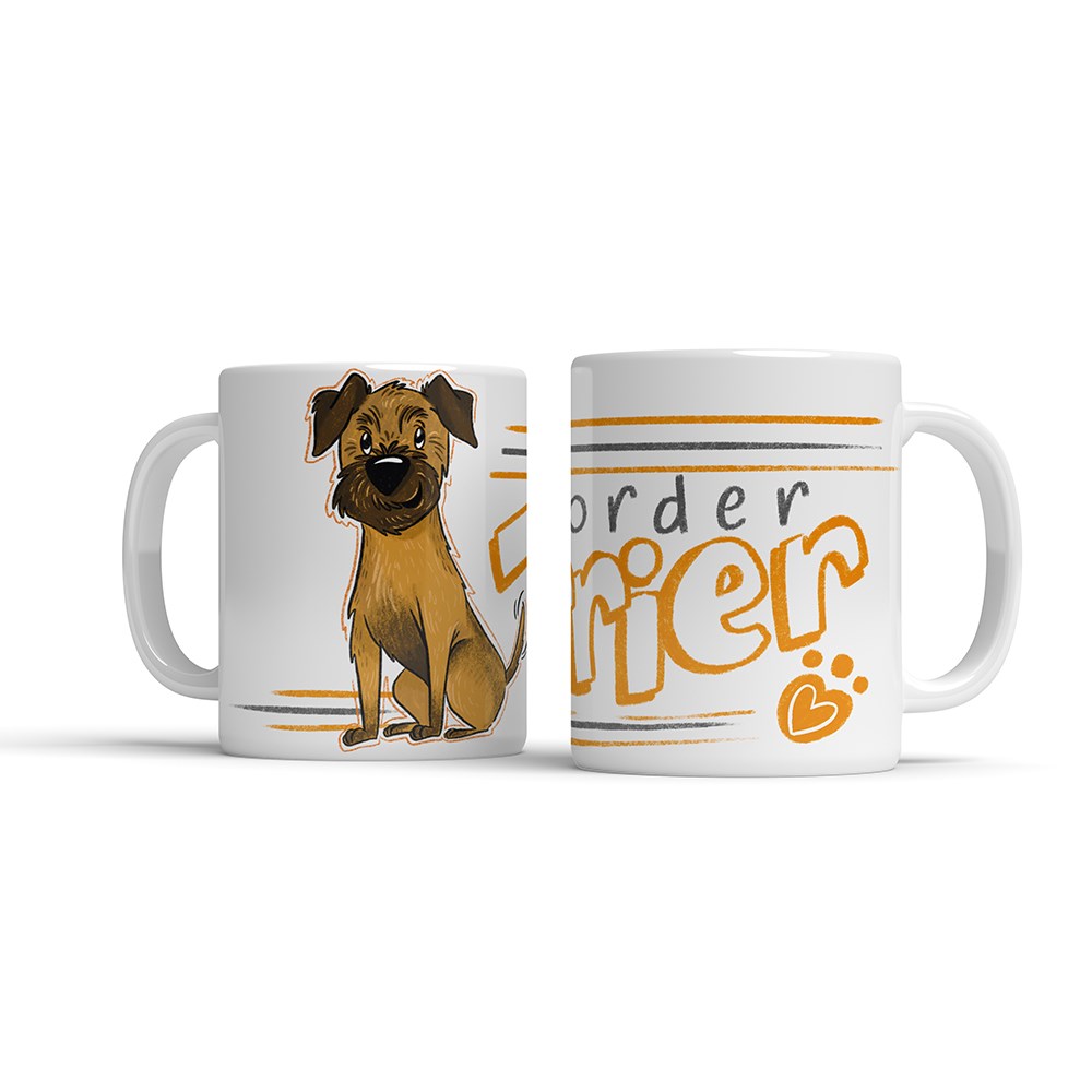 Illustrated Mug - Border Terrier