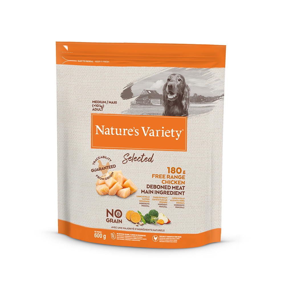 Nature's Variety Dry Medium Dog Free Range Chicken 600g