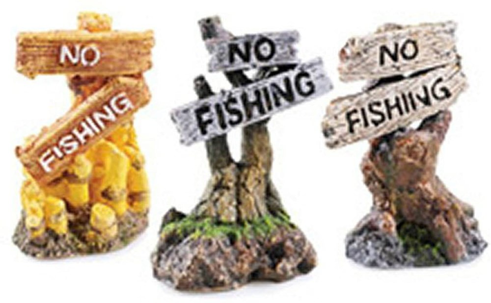 No Fishing Sign 8cm