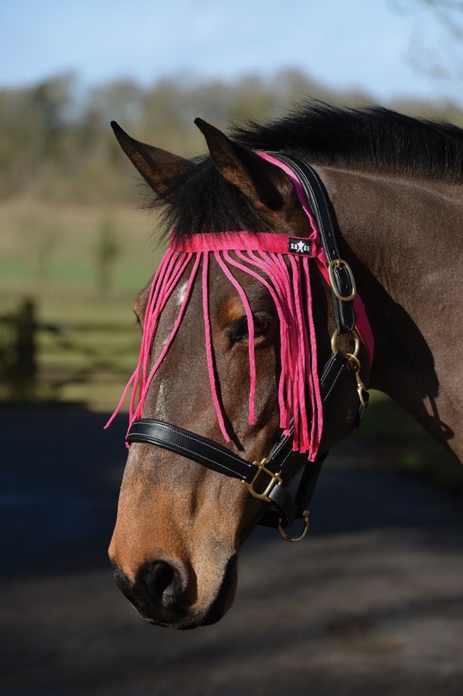 Saxon Fly Fringe Hot Pink Pony