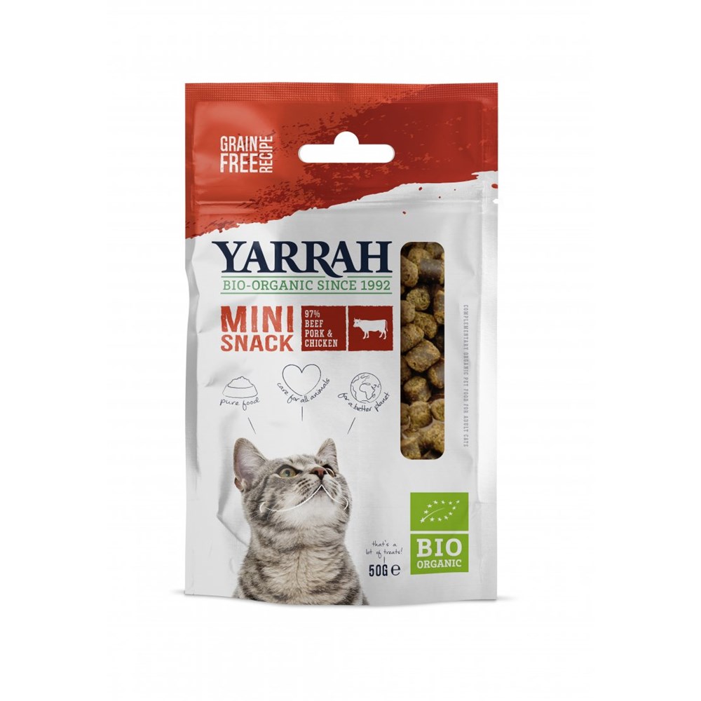 Yarrah Organic Cat Bio Snack 97% Meat 50g