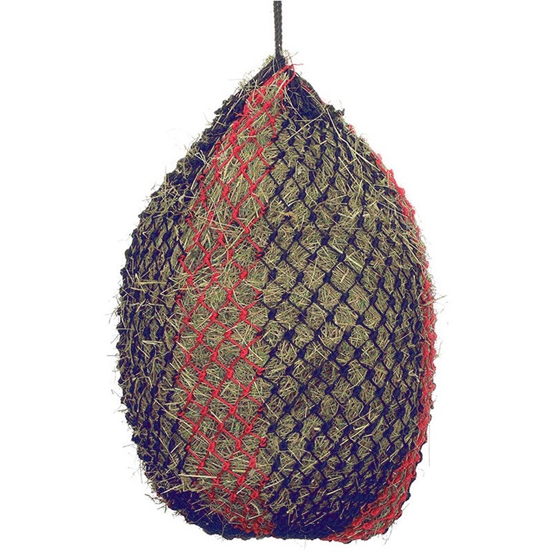 Deluxe Haylage Net 40" Small Hole -  Navy/Red