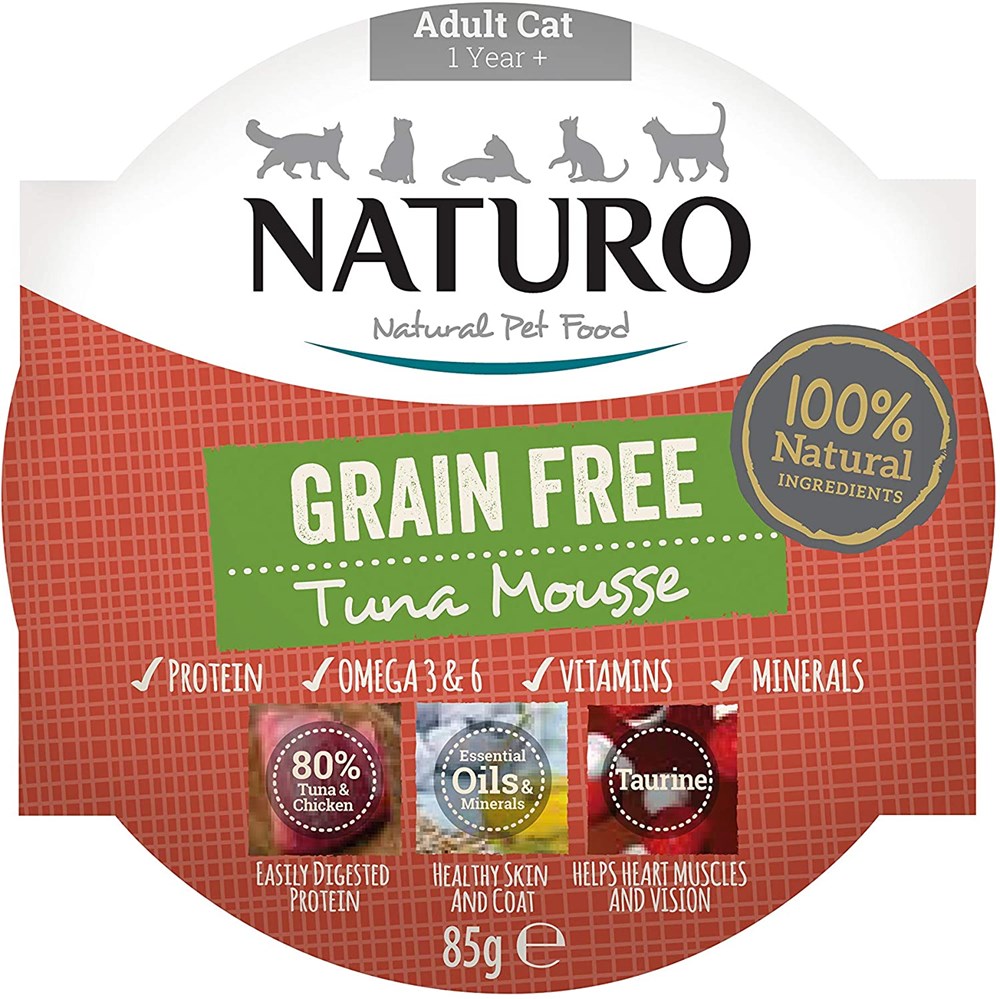 Naturo Adult Cat Grain Free Tuna Mousse 85g