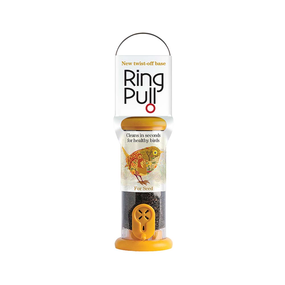 Ring-Pull Niger Feeder Small niger, 2 port, 180mm, yellow